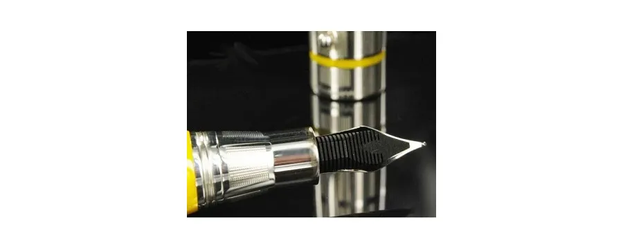 obrazek 5 Yellow Celluloid Fountain Pen Miya Argento Montegrappa