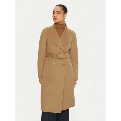 Zdjęcie Liu Jo Płaszcz wełniany WF4060 T4627 Brązowy Regular Fit