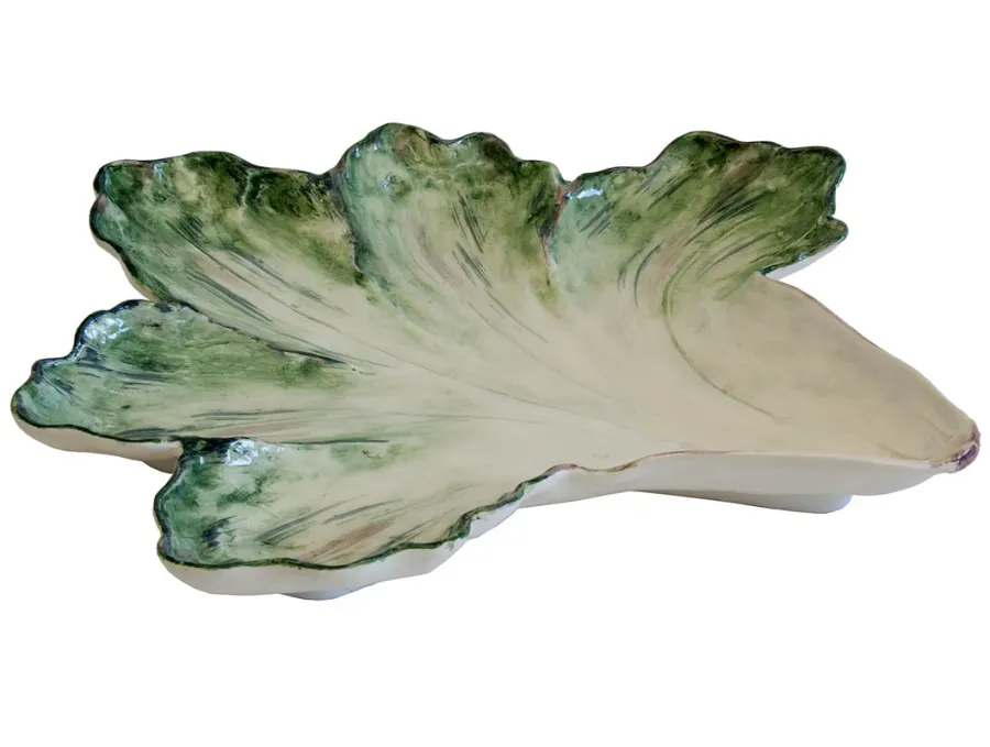 obrazek 6 Ceramiczny duży talerz liść 42 cm - Virginia Casa