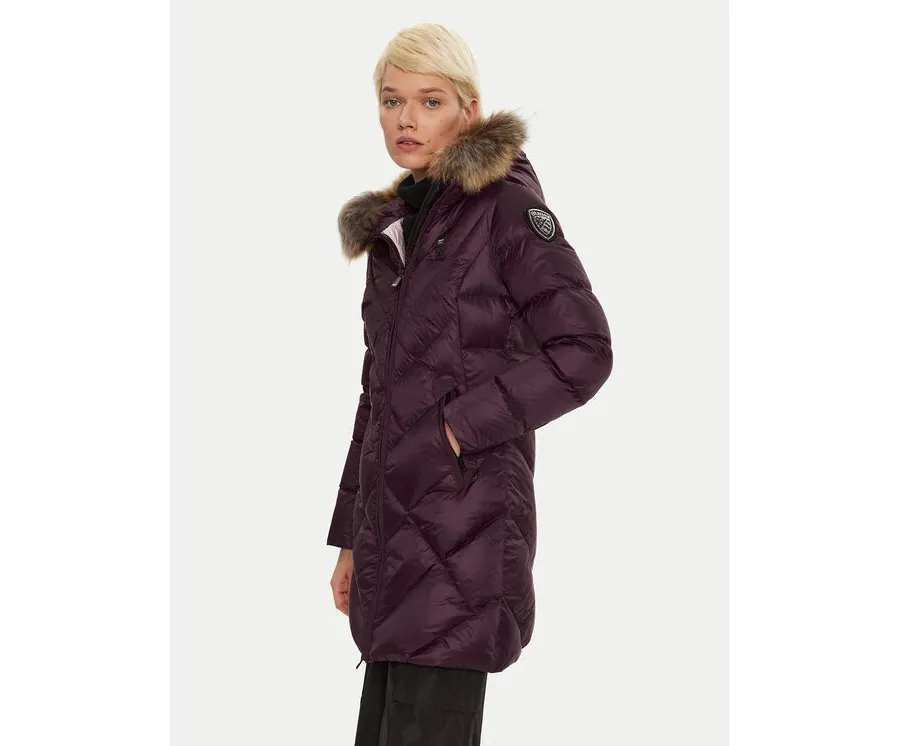obrazek 1 Blauer Kurtka puchowa 24WBLDK03052 Bordowy Regular Fit