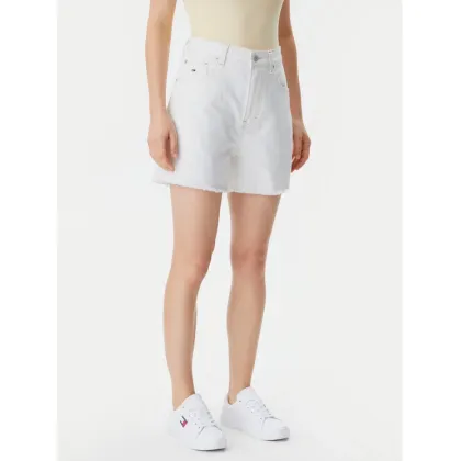 Zdjęcie Tommy Jeans Szorty jeansowe DW0DW20093 Écru Mom Fit