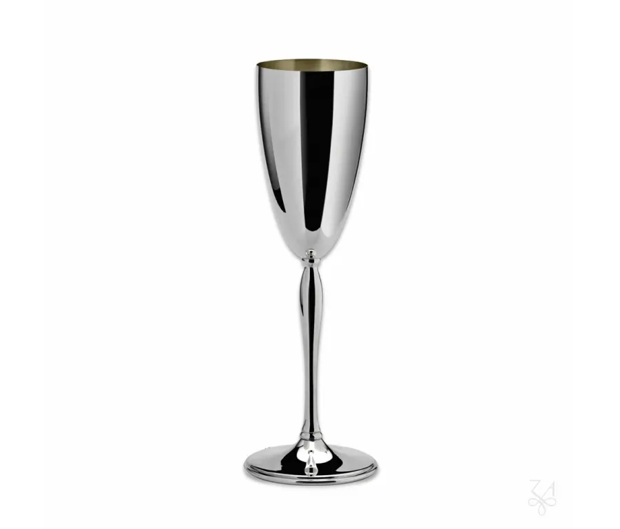 picture 1 Silver plated Parigi champagne glass in modern style - Zaramella Argenti