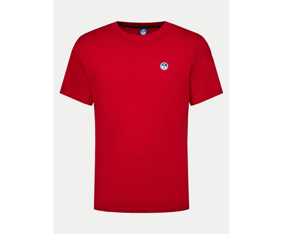 obrazek 1 North Sails T-Shirt Bollo 692970 Czerwony Regular Fit