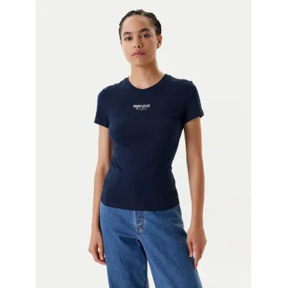 Zdjęcie Tommy Jeans T-Shirt Essential DW0DW20913 Granatowy Slim Fit