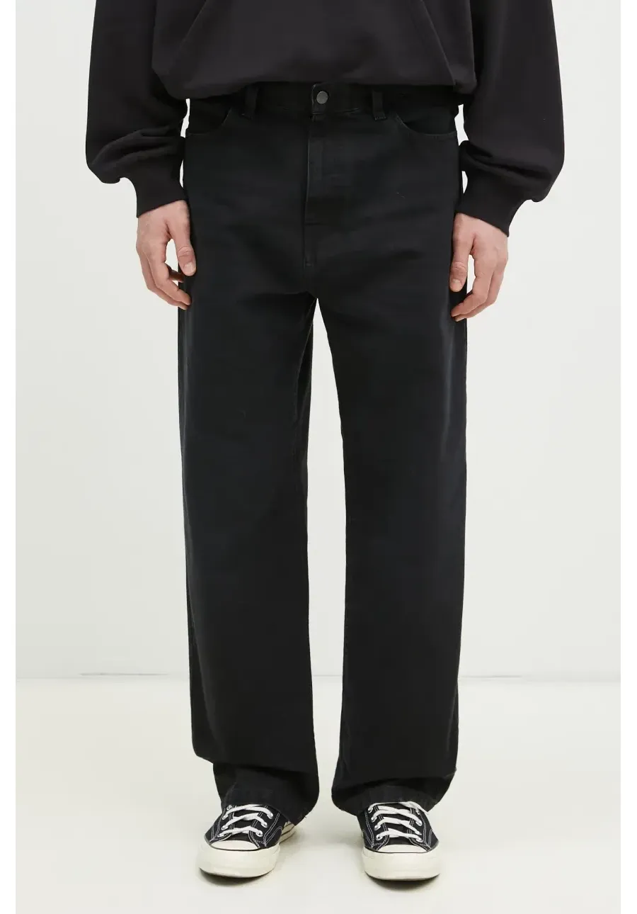 obrazek 1 Carhartt WIP spodnie bawełniane Landon Pant kolor czarny proste I034318.894O