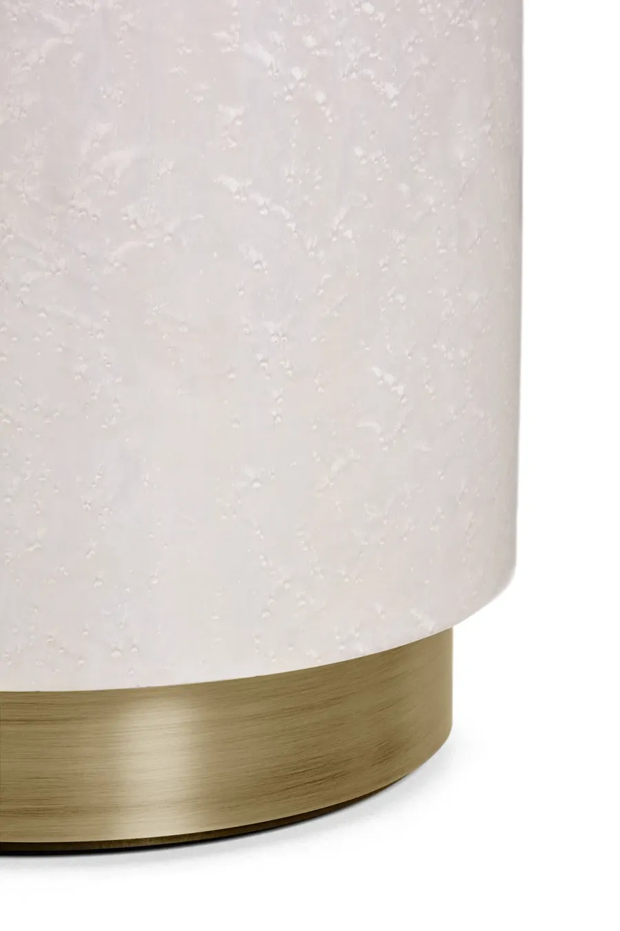 picture 5 Maple veneer pedestal with polished brass foot - Ginger & Jagger