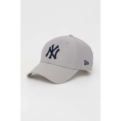 Zdjęcie New Era czapka z daszkiem kolor szary z aplikacją NEW YORK YANKEES
