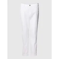 Zdjęcie Spodnie o kroju regular fit zapinane na guzik i zamek błyskawiczny model ‘TURN UP’