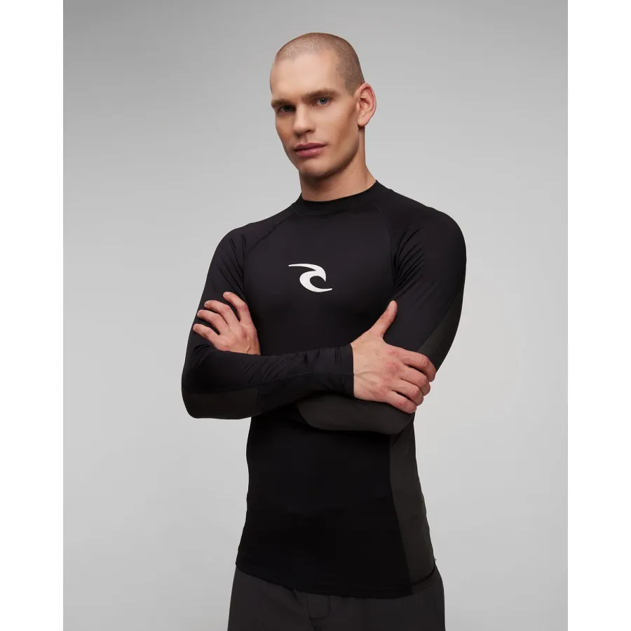 obrazek 1 Czarny Longsleeve Do Pływania Męska Rip Curl Waves Upf Perf L/s