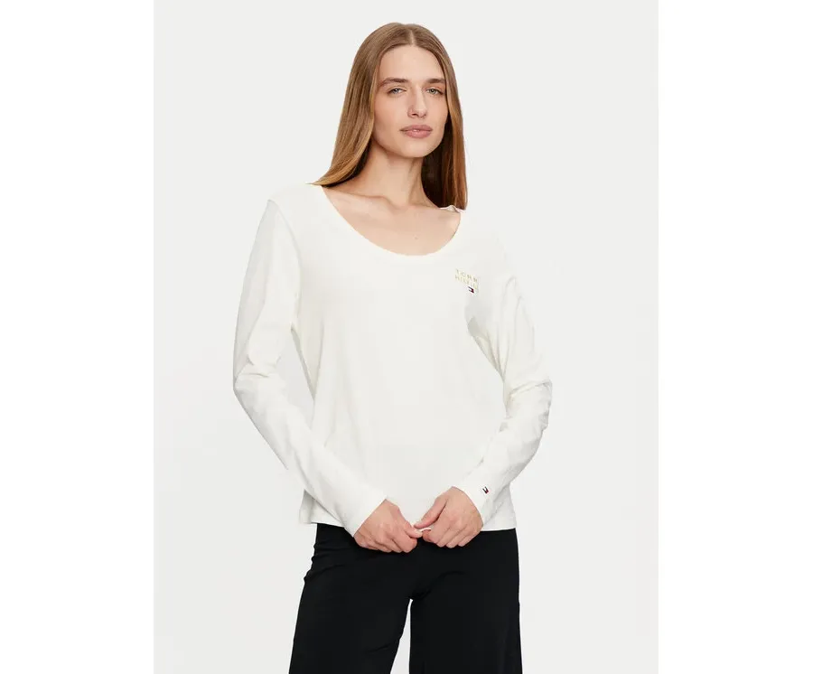 obrazek 1 Tommy Hilfiger Bluzka UW0UW05571 Écru Regular Fit