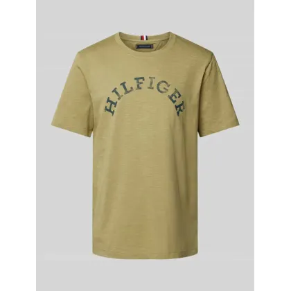 Zdjęcie Tommy Hilfiger T-Shirt Arched MW0MW34432 Zielony Regular Fit
