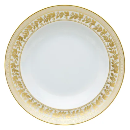 Zdjęcie Porcelanowy talerz na zupę ze złotym roślinnym ornamentem - Vista Alegre
