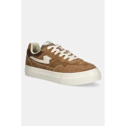 Zdjęcie Stepney Workers Club sneakersy zamszowe PEARL S-STRIKE GEO-MERGED kolor brązowy YA24200