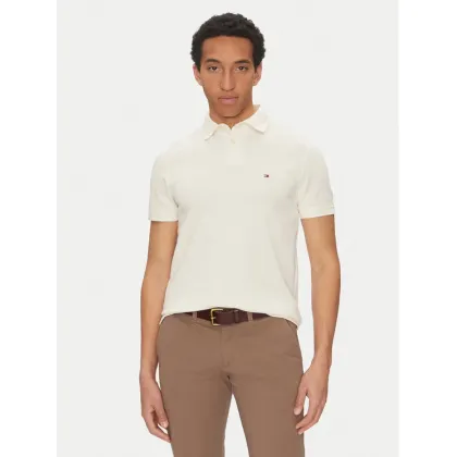Zdjęcie Tommy Hilfiger Polo 1985 MW0MW17770 Beżowy Regular Fit