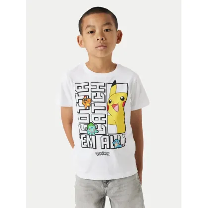Zdjęcie NAME IT T-Shirt Flame Pokemon 13240895 Biały Standard Fit