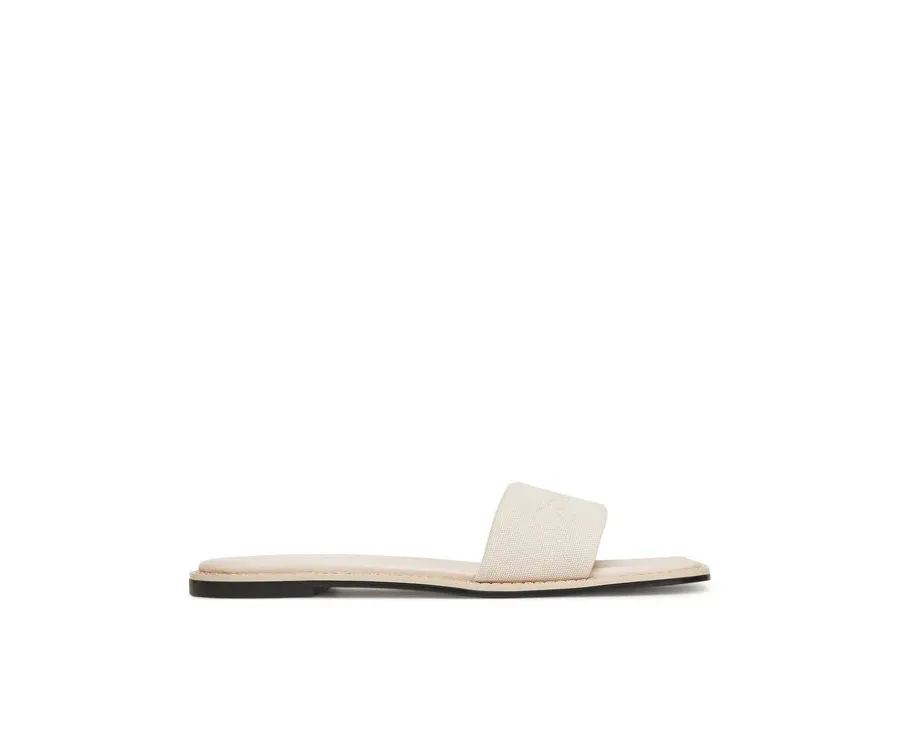 obrazek 1 Calvin Klein Klapki Flat Slide - He HW0HW02378 Écru