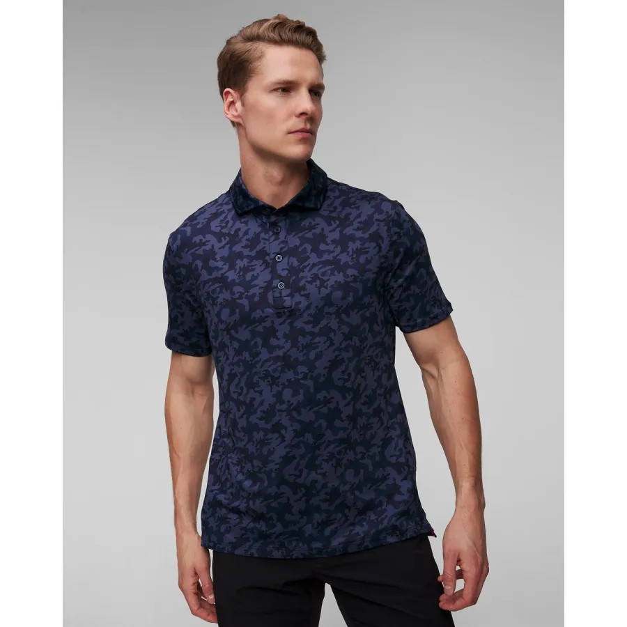 obrazek 1 Szaro-czarne Polo Męskie Moro G/fore Mapped Icon Camo Tech Jersey Polo G/Fore