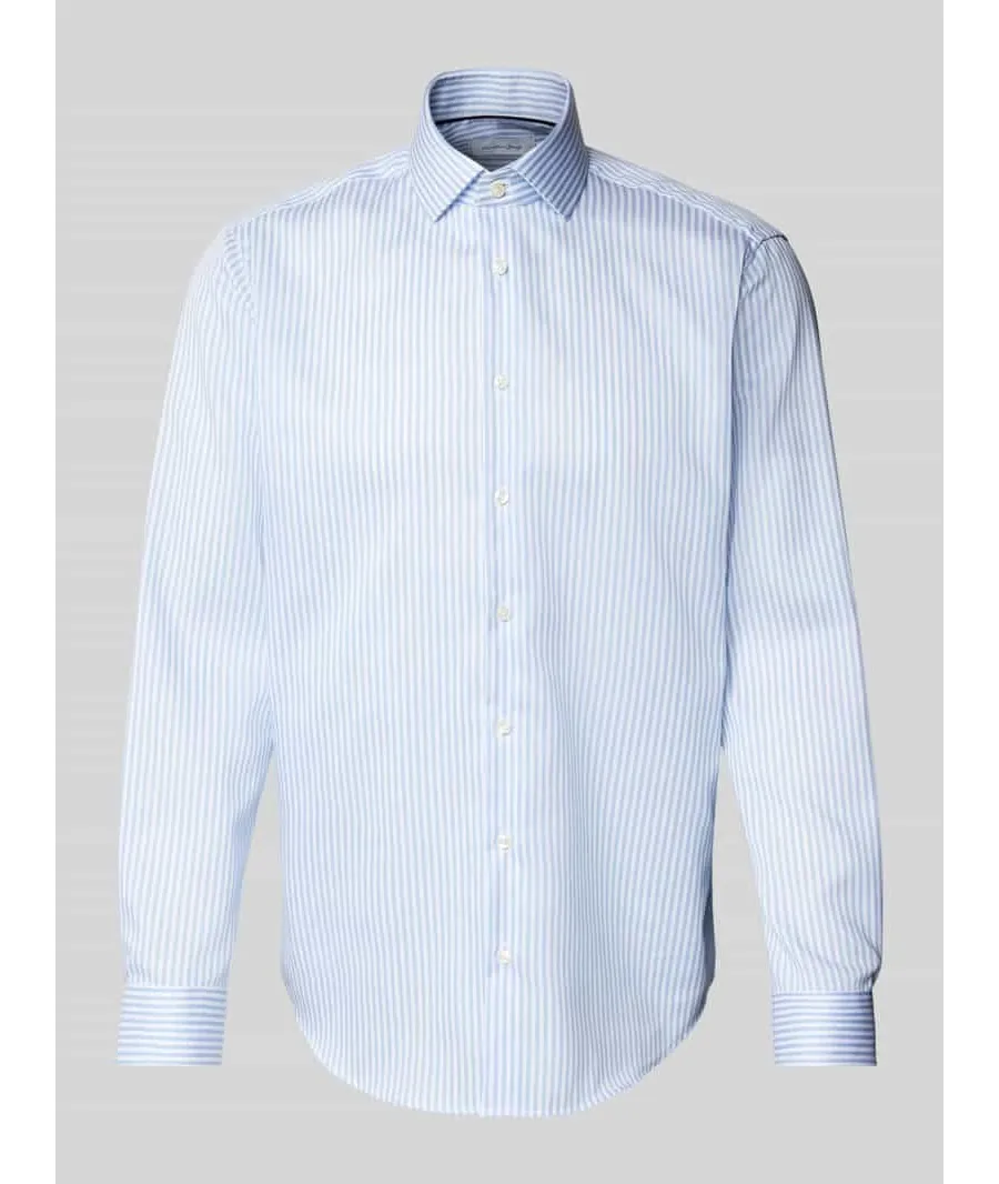 obrazek 1 Koszula biznesowa o kroju regular fit z kołnierzykiem typu kent