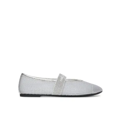 Zdjęcie KARL LAGERFELD Baleriny KL40125 Srebrny