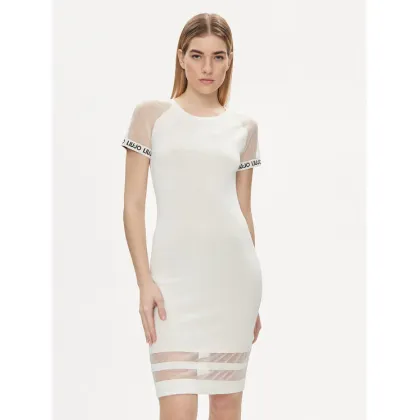 Zdjęcie Liu Jo Sukienka codzienna TA4223 MS36L Biały Slim Fit