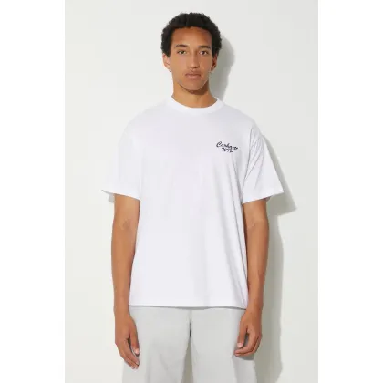 Zdjęcie Carhartt WIP t-shirt bawełniany Friendship męski kolor biały z nadrukiem I033641.00AXX