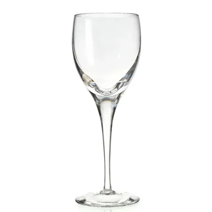 Picture Exclusive red wine goblet from the Claire collection showing the beauty and simplicity of pure crystal - Vista Alegre