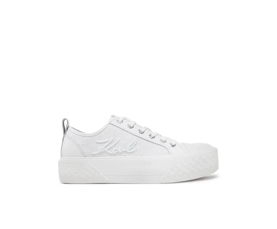 obrazek 1 KARL LAGERFELD Trampki Kampus Max III KL60611F Biały