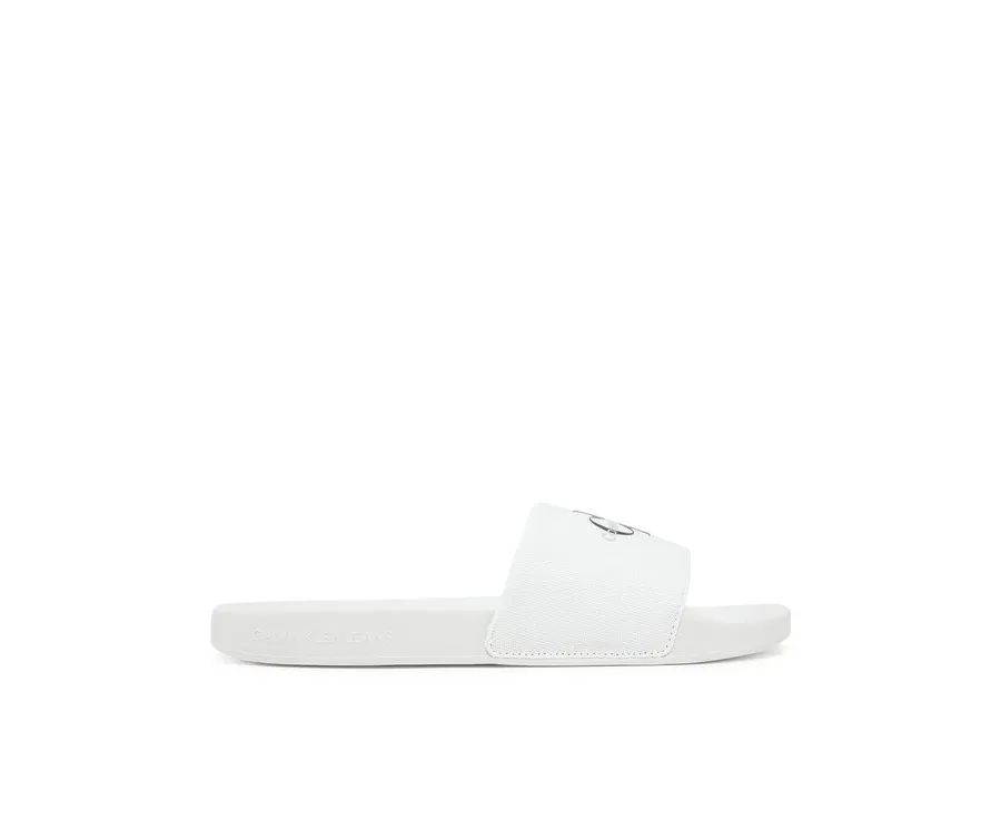 obrazek 1 Calvin Klein Jeans Klapki Slide Monogram Cv YM0YM01271 Biały