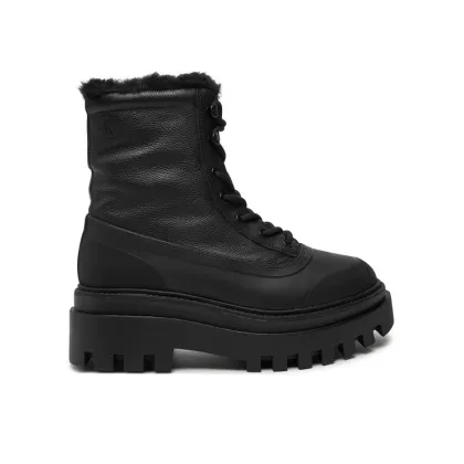 Zdjęcie Calvin Klein Jeans Trapery Flatform Lace Up Boot Padded YW0YW01557 Czarny