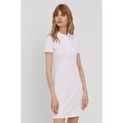 Zdjęcie Lacoste Sukienka EF5473 kolor biały mini prosta EF5473-001