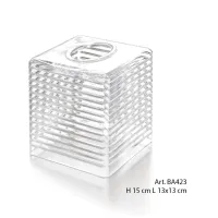 Picture Tissue holder made of Italian hand-cut crystal - Il Paralume Marina