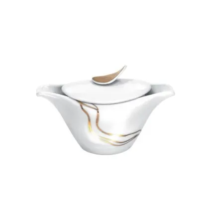 Zdjęcie Elegancka cukiernica porcelanowa Fiume D'Oro