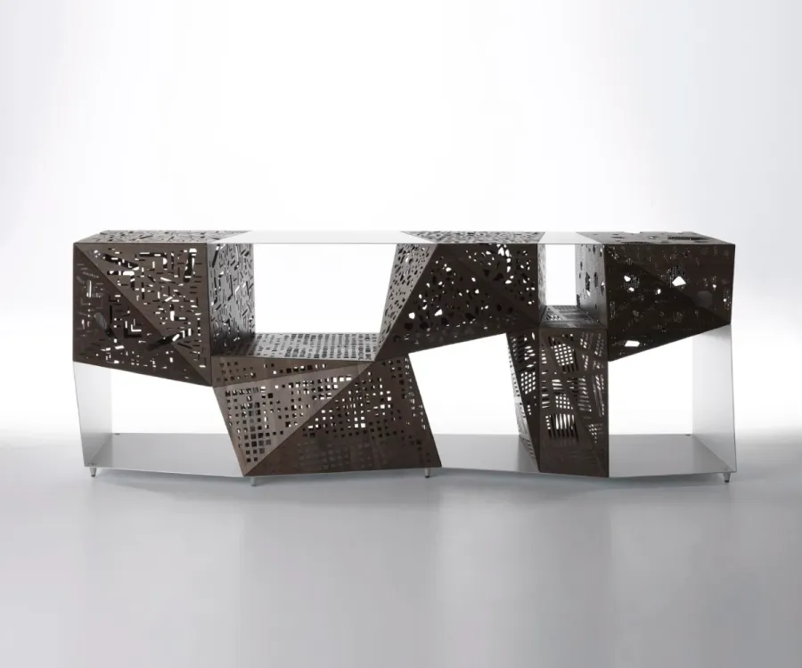 obrazek 2 Aluminiowo-drewniana komoda - mebel od włoskiej marki