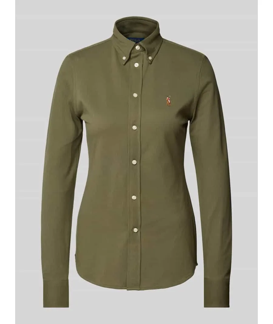 obrazek 1 Bluzka koszulowa z kołnierzykiem typu button down