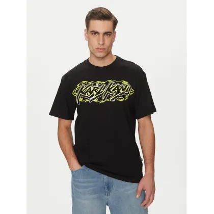 Zdjęcie Karl Kani T-Shirt Woven Signature Heat 60300355 Czarny Regular Fit