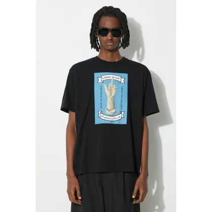 Zdjęcie Undercover t-shirt bawełniany Tee męski kolor czarny z nadrukiem UC1D3810