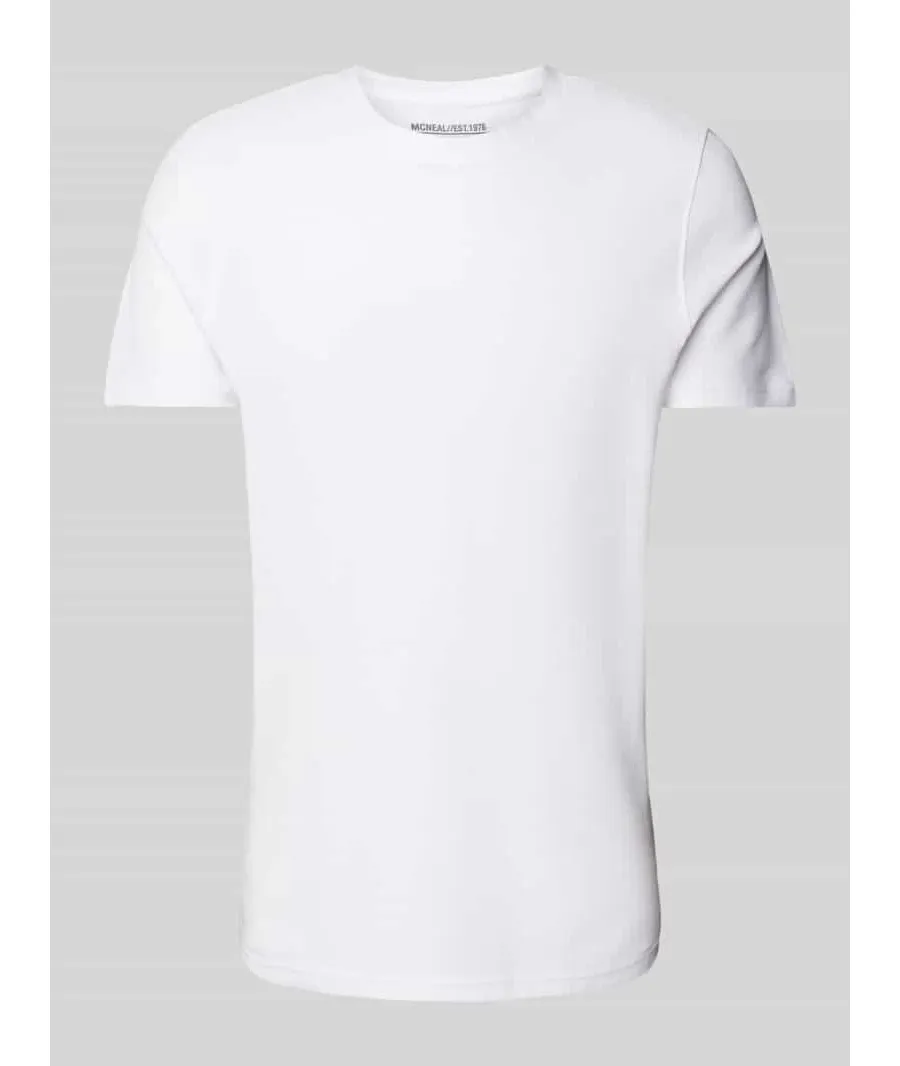 obrazek 1 T-shirt z prążkowanym okrągłym dekoltem