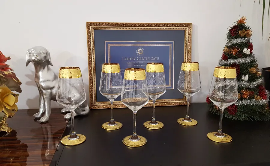 picture 5 Desk Set/Brandy Glass Napoleon