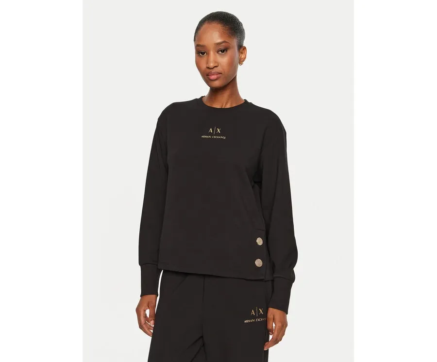 obrazek 1 Armani Exchange Bluza 6DYM50 YJEGZ 1200 Czarny Regular Fit