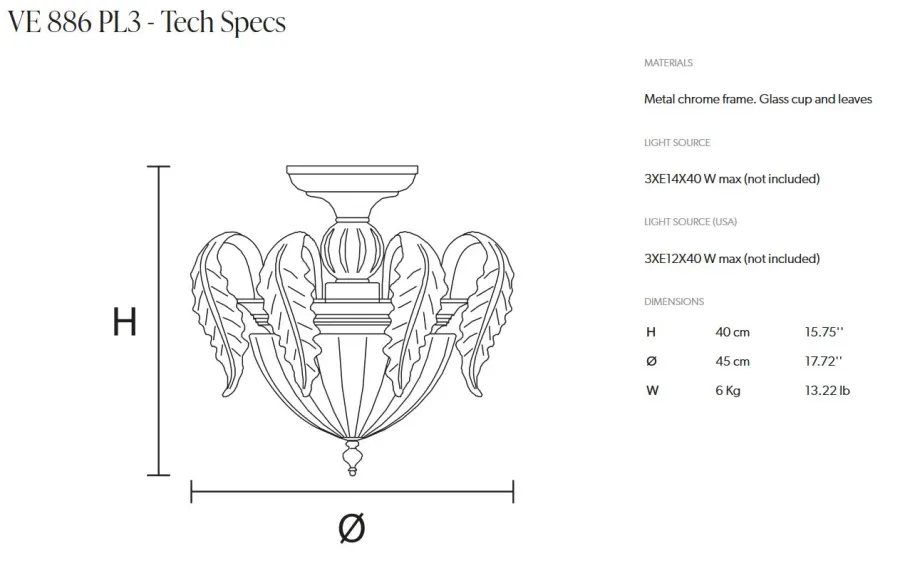 obrazek 2 Unikatowa lampa sufitowa z Włoch