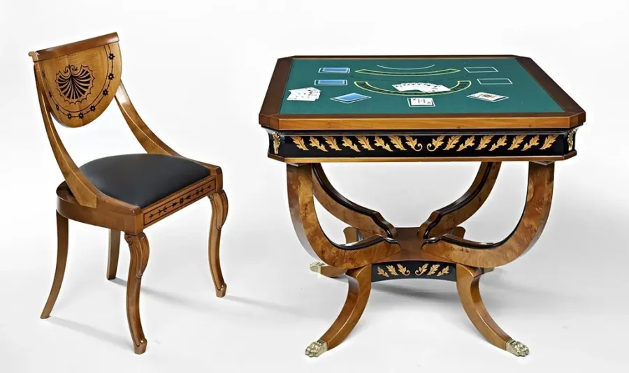 picture 3 Exclusive table for the living room Biedermaier – board games 