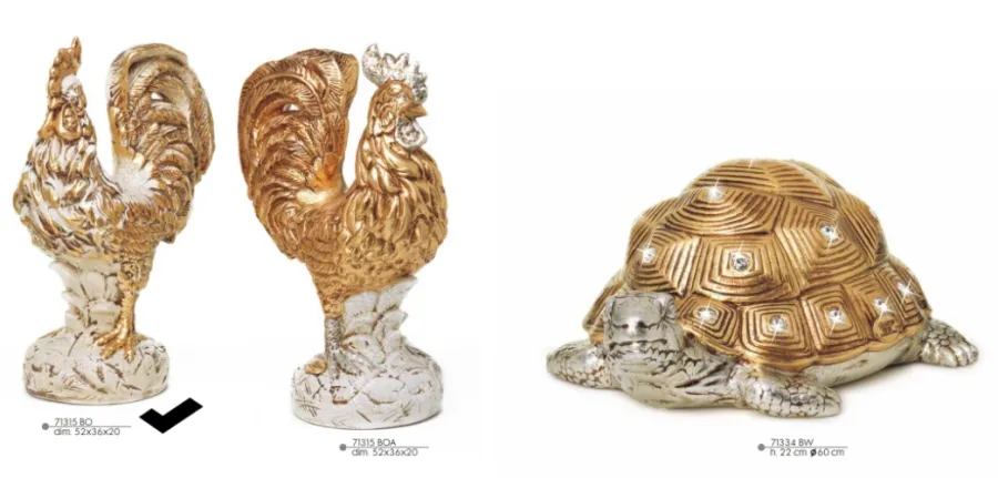 obrazek 1 Ekstrawagancka figurka kogut - Valle d'oro Patchi