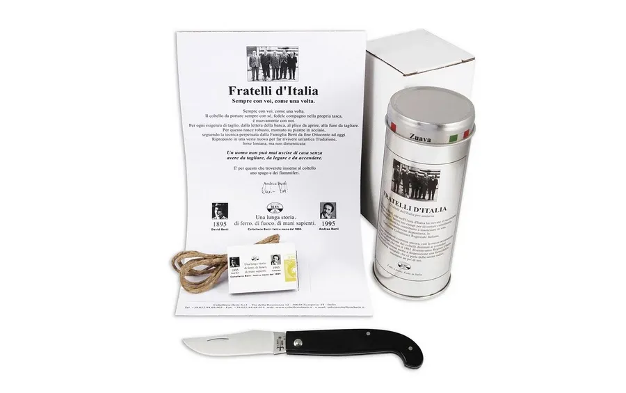 obrazek 1 Wspaniały nóż typu Zuava z kolekcji Bractwo Włoch firmy Berti Knives
