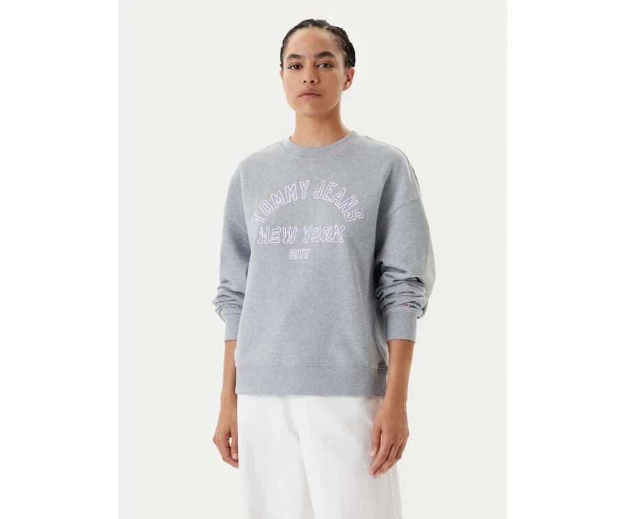 obrazek 1 Tommy Jeans Bluza Varsity DW0DW21202 Szary Boxy Fit