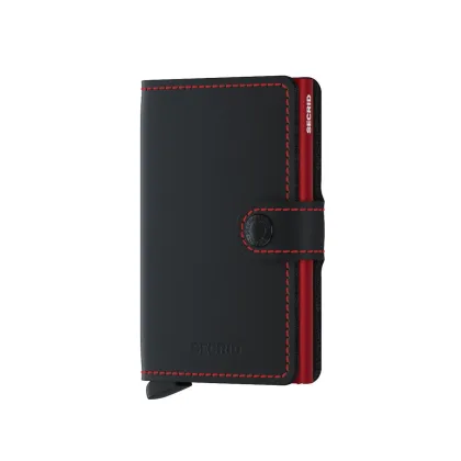 Zdjęcie Secrid - Portfel skórzany MM.Black.Red-Black.Red