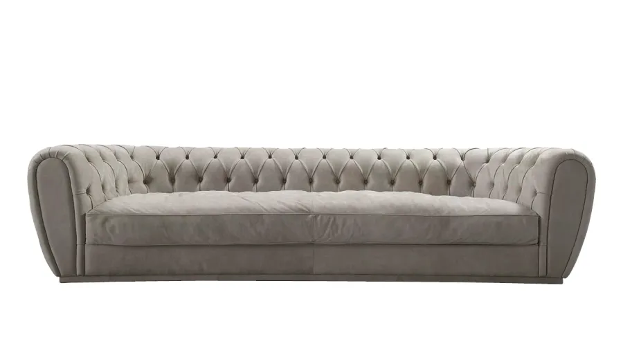 obrazek 2 Sofa z litego drewna, obicie skórą lub tkaninami różnego rodzaju - Ulivi Salotti