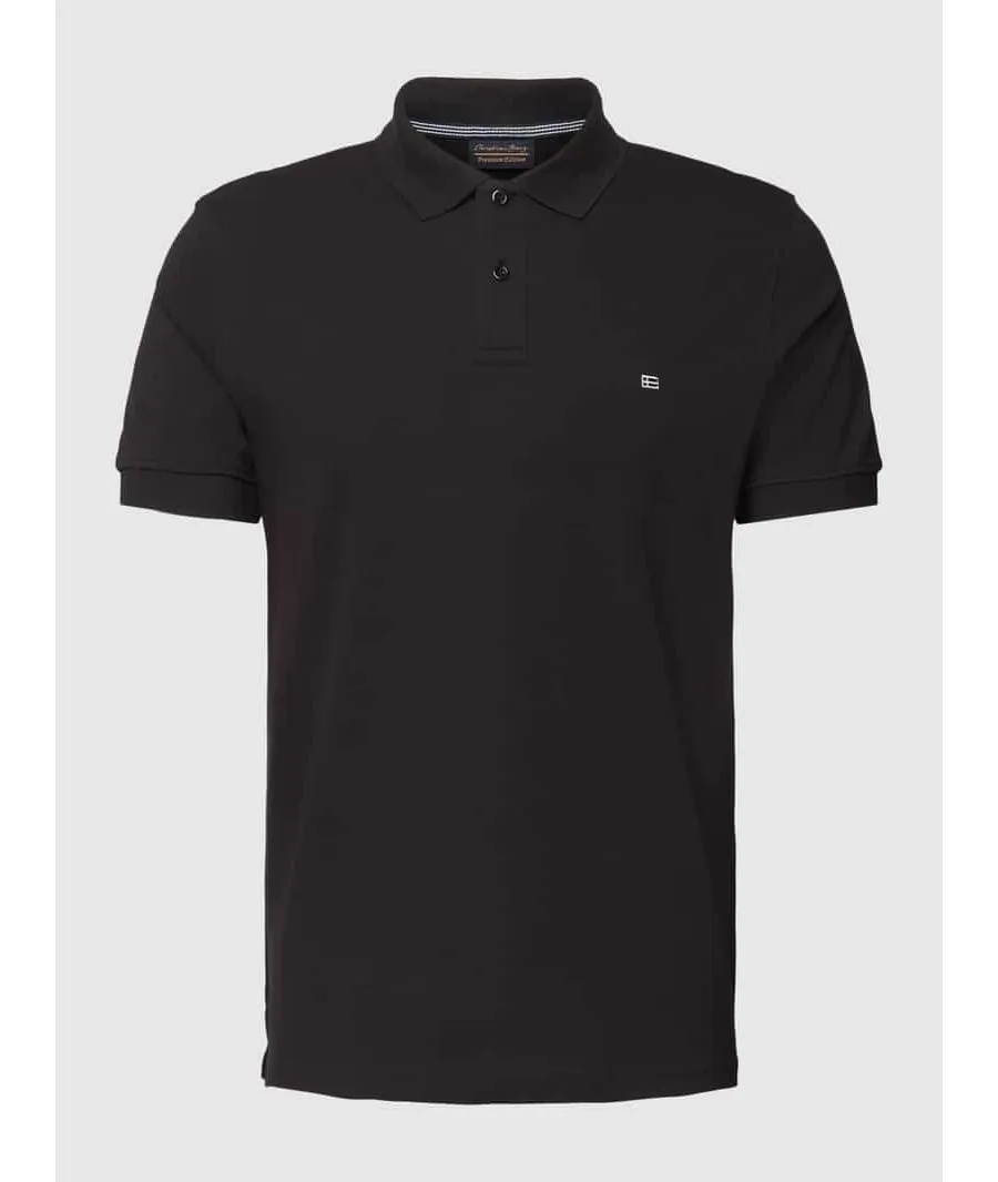 obrazek 1 Koszulka polo o kroju slim fit w jednolitym kolorze