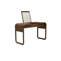 Picture Luxurious solid wood dressing table with leather top option - Ulivi Salotti