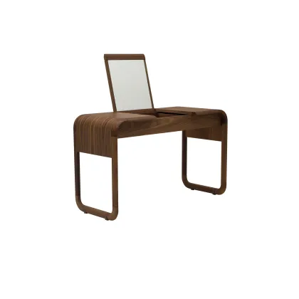 Picture Luxurious solid wood dressing table with leather top option - Ulivi Salotti