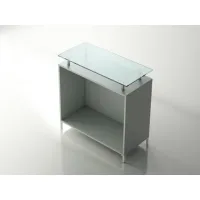 Picture Glass counter top with a rectangular shape